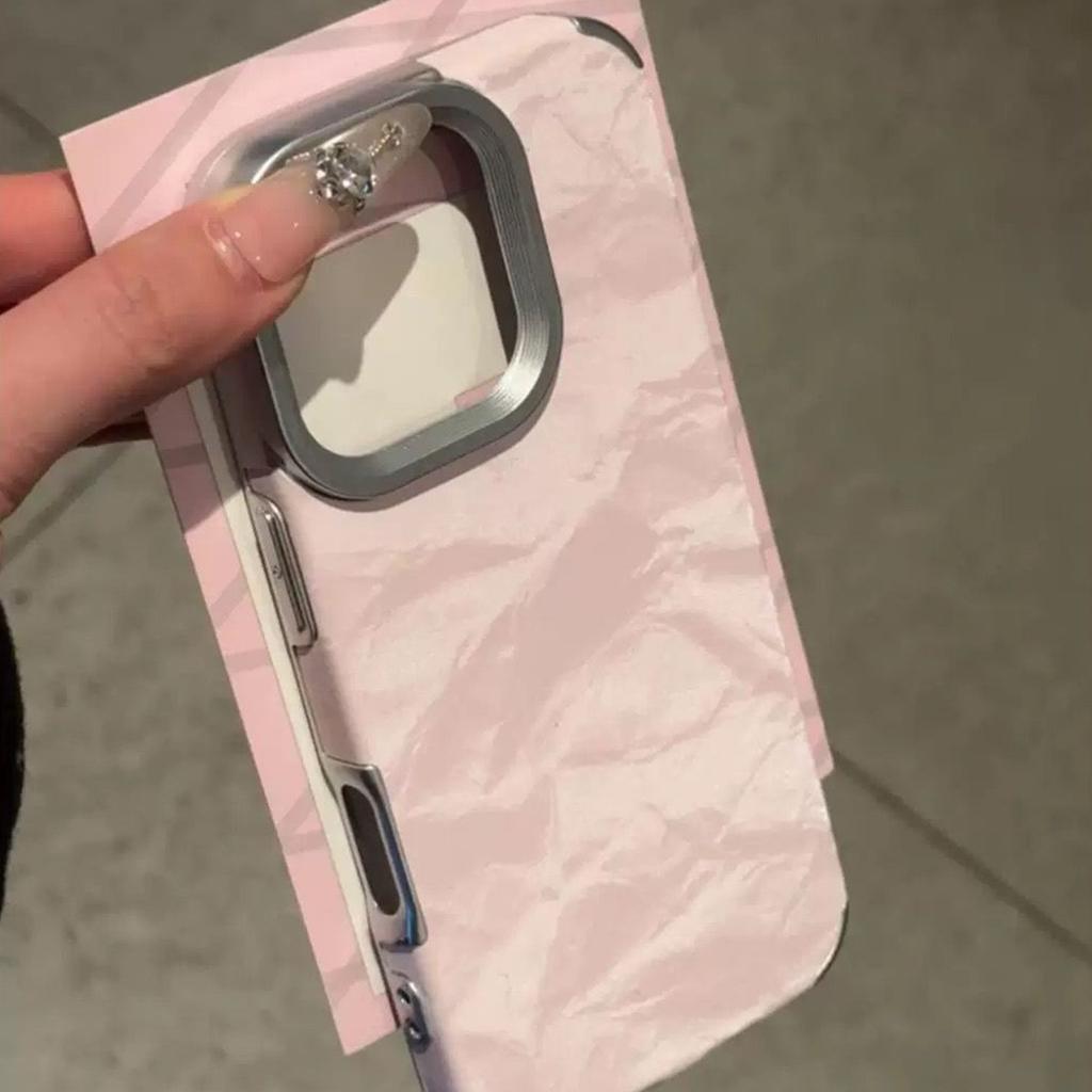 Creative Snow Mountain Pattern Leather Material Mobile Phone Case for Apple 17PROMAX Internet Celebrity Anti-fall Small Fresh Leather Case