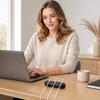 Cable Organizer Clip 3 Holes Desktop Wire Management Holder Cord Holder for Office Home Desk Electronic Accessories