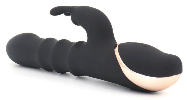 Vibro Rabbit Thrusties 13 X 3.8cm Black - Generic - Vibrating Rabbits