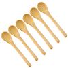 6Pcs Kitchen Mini Wooden Coffee Soup Porridge Spoon Teaspoon Seasoning Utensils
