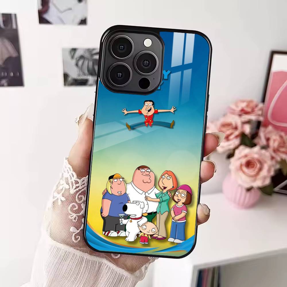 Cartoon F-Family Funny Guy Phone Case For iPhone 17,16,15,14,13,12,Plus,Pro,Max for Magsafe Magnetic Wireless Charging