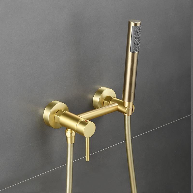 Messing Wasserhahn Dusche Bidet Tragbarer Sprüher Badezimmer Toilette Bidet Heiß- und Kaltmischer Wasserventil Jet-Set Hygienedusche