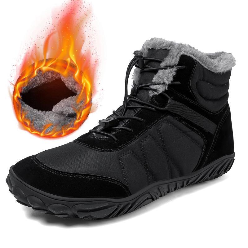 Pánské a dámské zimní bavlněné sněhule - Teplé, vysoké, s plusovým sametem, měkká podrážka, pohodlné pro venkovní použití