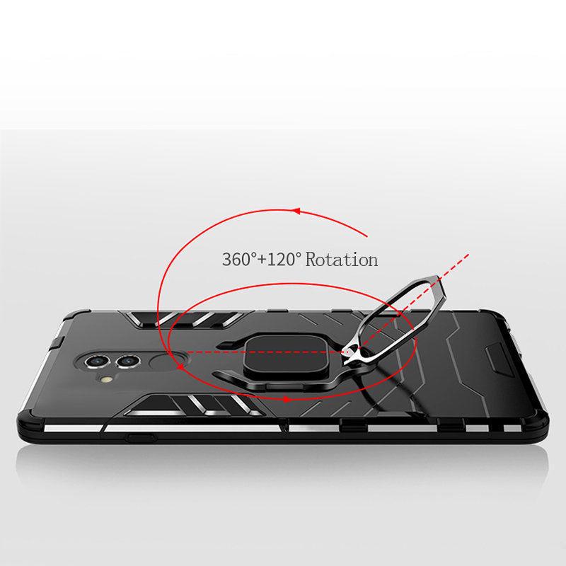 Suitable for iPhone Samsung Huawei Xiaomi Shockproof Armor Bracket PC + TPU Bracket Cover