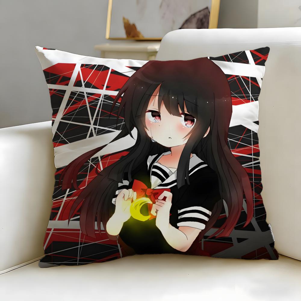 

dark fantasy Magical Girl Site Cushion Cover Soft EasyWash Pillow Case Versatile for Couch Bed Travel and Office 30X30cm