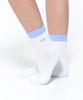 THUMBTOE Baby Blue Sports Cushion Crew Socks Seamless Socks