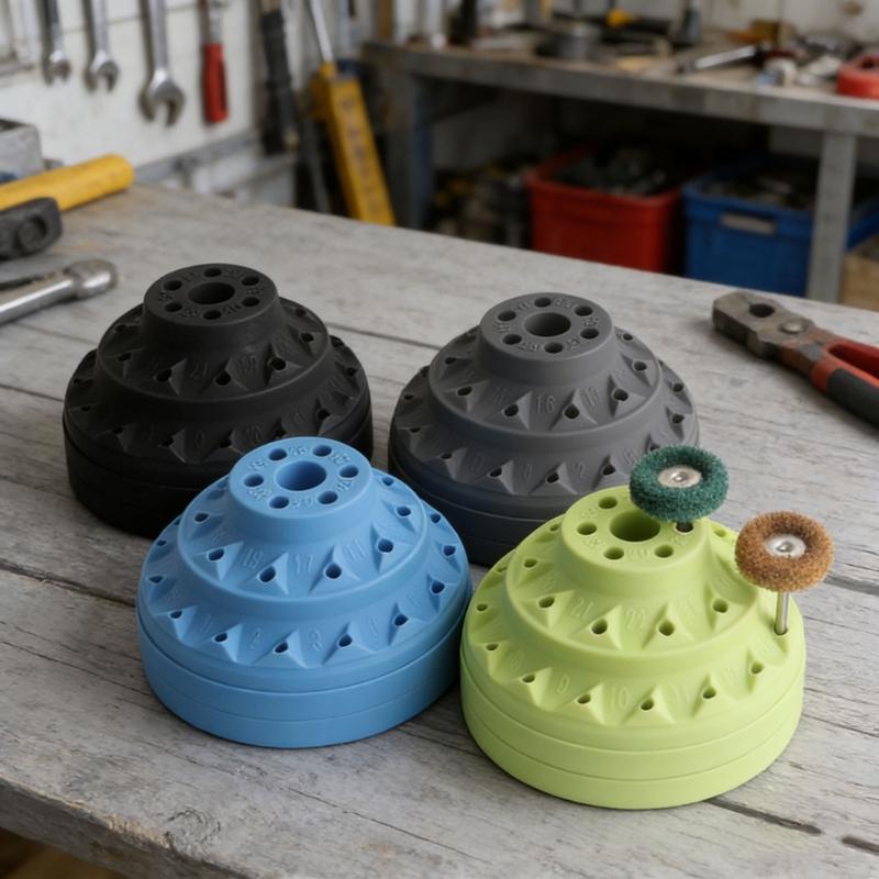 Plastic Rotating Tool Box Rotary Bur Holder for Tool Organization and Easy Cleaning Screwdriver Rotating Storage Box
