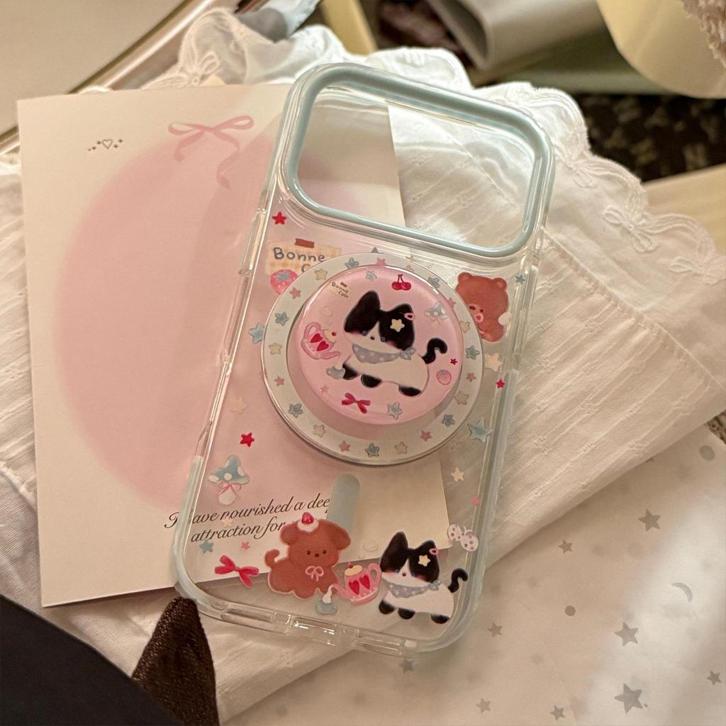 Cute Cat Magnetic Phone Case for iPhone 16, iPhone 17, and iPhone 17 Pro Max