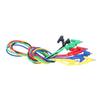 5PCS 1m Test Cable 5 Colors Jumper Wires Durable Alligator Clips  Electrical Testing