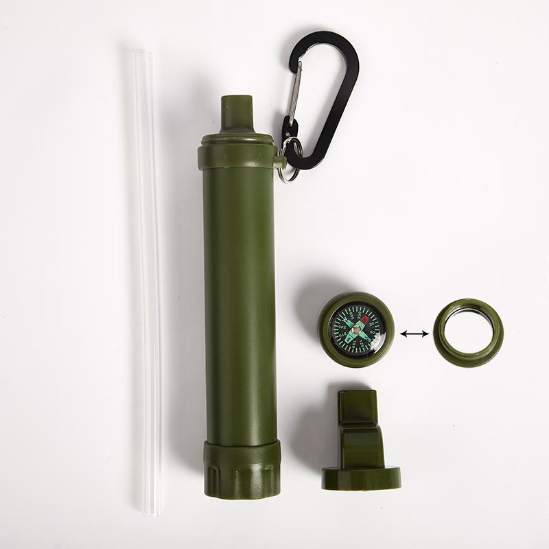 

Портативный наружный фильтр для очистки воды, трубчатый фильтр для выживания в полевых условиях, инструмент для очистки воды в виде соломинки