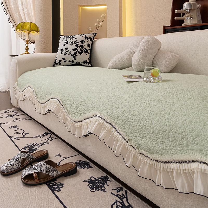 Special-Shaped Sofa Cushion Universal In All Seasons, Cool Doudou One-Piece Straight Row Leather Non-Slip Seat Cushion, High-End Sofa Cover