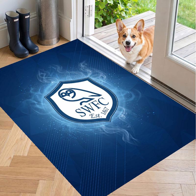 Soft Floor Carpet Sheffield Wednesday Pattern Area Rug Decorative Mat For Home Room Decoration