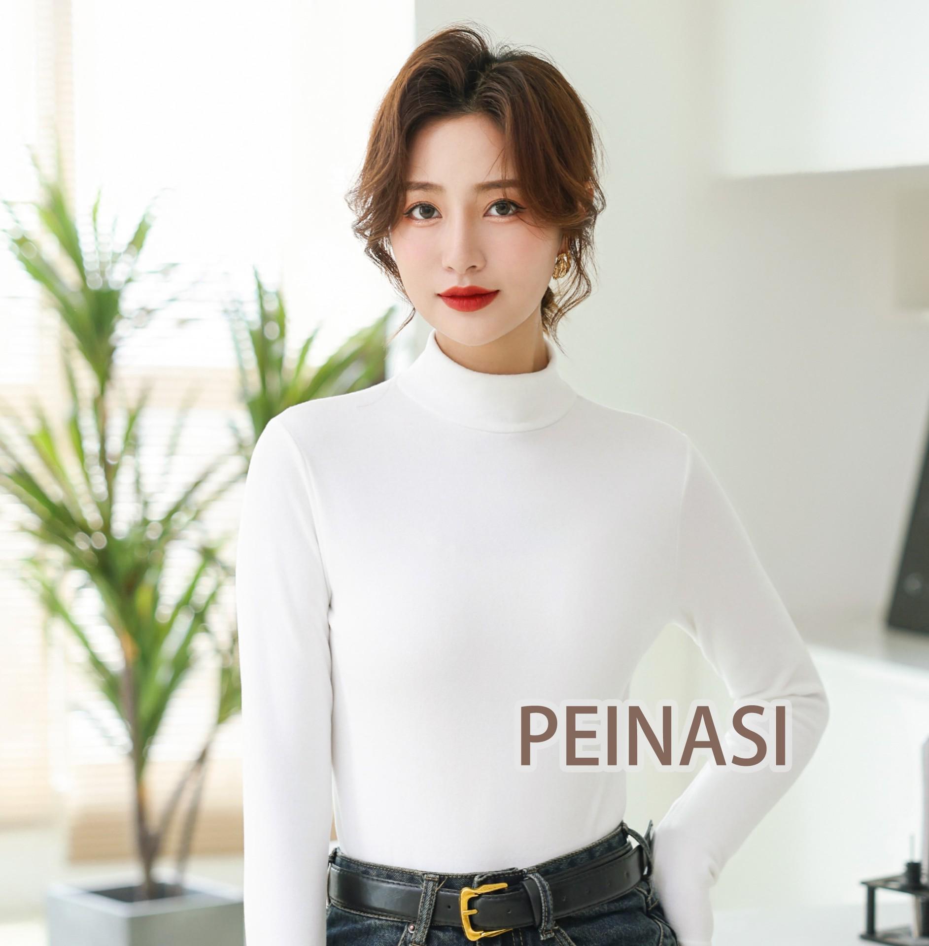 

Women s Micro-Fleece Stand-Up Collar Base Layer: Thick, Warm Mid-Neck Top for Fall & Winter M (80-95 lbs)