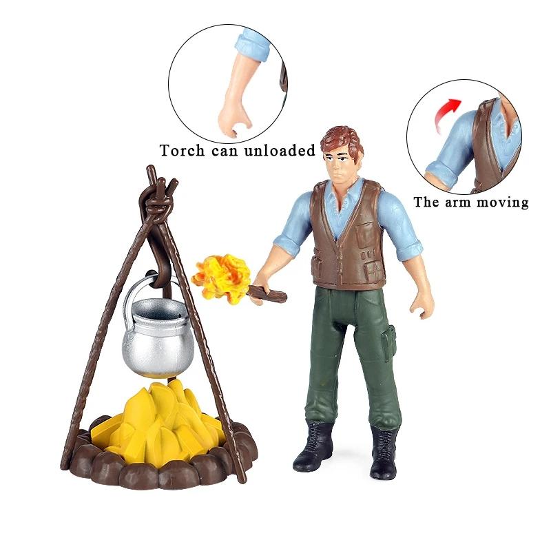 

Oenux Original People Life Scene Simulation Primitive Human Evolution Action Figures Animals Model Miniature Cute Kids Toy Gift High Quality
