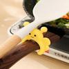Silicone Spatula Rack Little Bee Anti Scalding Overflow Pot Clip Spoon Holder Clip Universal Shovel Rack Kitchen Gadget