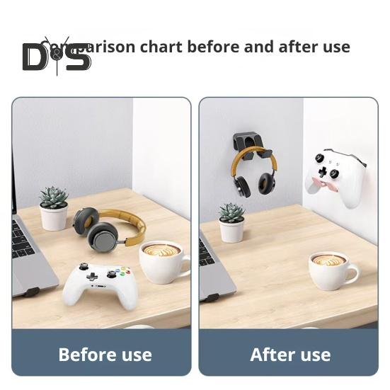 Game Controller Wall Mount Bracket with Anti-Slip Pads 2KG Load-capacity Simple Installation Game Controller Display Rack for Switch