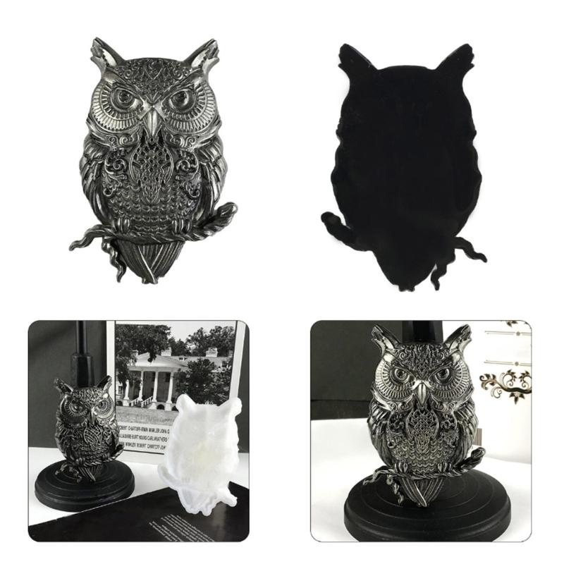 Flying Eagle Owls Animal Silicone Molds for Wall Hanging Door Decoration Cabinets Ornament Home Office Craft Art Decor