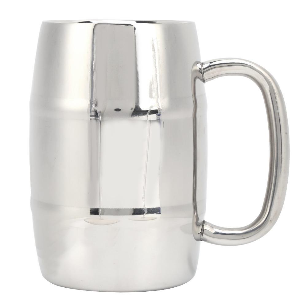 Whiskey Barrel Stainless Steel Coffee Mug Insulated Coffee Mug Indoors and Outdoors