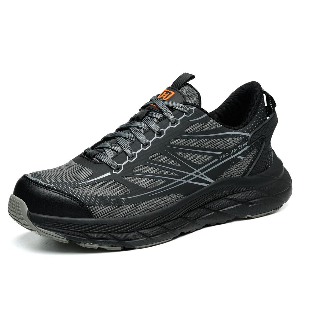 Puffkten Safety Work Shoes for Men and Steel Toe Nail Toe Work Shoes for Construction Safety Safety Shoes Size Women, Mesh, Slip-Resistant Sole, Cap,