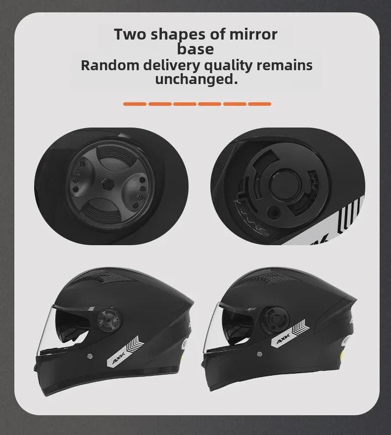 A1 3C Certified Electric Motorcycle Helmet - Four Seasons, Winter Warm, Unisex Full Helmet