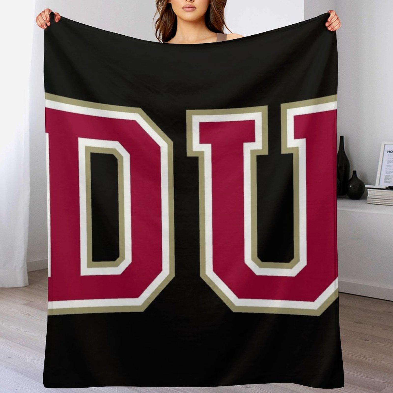 

university of denver college font Throw Blanket Soft Bedroom Blanket for Night Sleeping 102x76cm(40x30in)