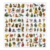 Abstract Tung Tung Sahur Animal Tattoo Stickers Italian Brainrot Funny Temporary Waterproof Tattoos Arm Decals Kids Party Gift