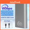 Enclosure Msata Ssd Msata 6gbps To Usb 31 Gen2 Adapter Case With Type C Port For Msata Internal Solid State Drive Hard Drive