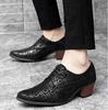 Pointed Toe Shoes Men'S High Heel Cross-Border Heightened Shoes Trend Leather Shoes Zapatos De Cuero Para Hombre M733