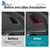 Real Soft Carbon Fiber Sticker LHD RHD Car Air Outlet Frame Side of Dashboard For Subaru Forester      2024