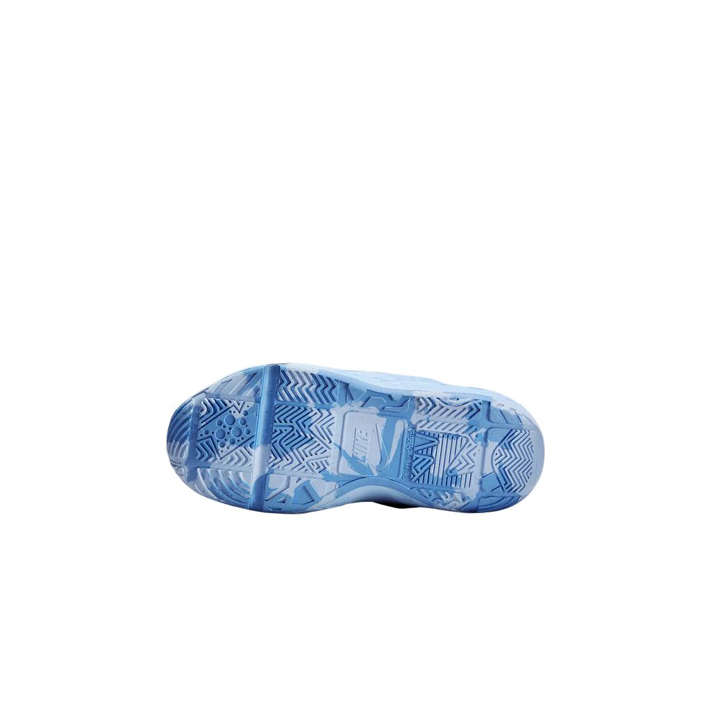 Nike Team Hustle D12 PS Psychic Blue Kids Sneakers White Midnight-Navy University-Blue HF6280-100
