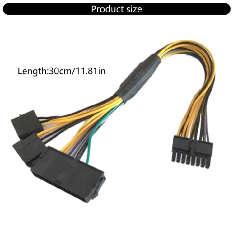 Reliable ATX24Pin to 16Pin Converters Cable for Computers Motherboards Power Adapter Cable 30cm