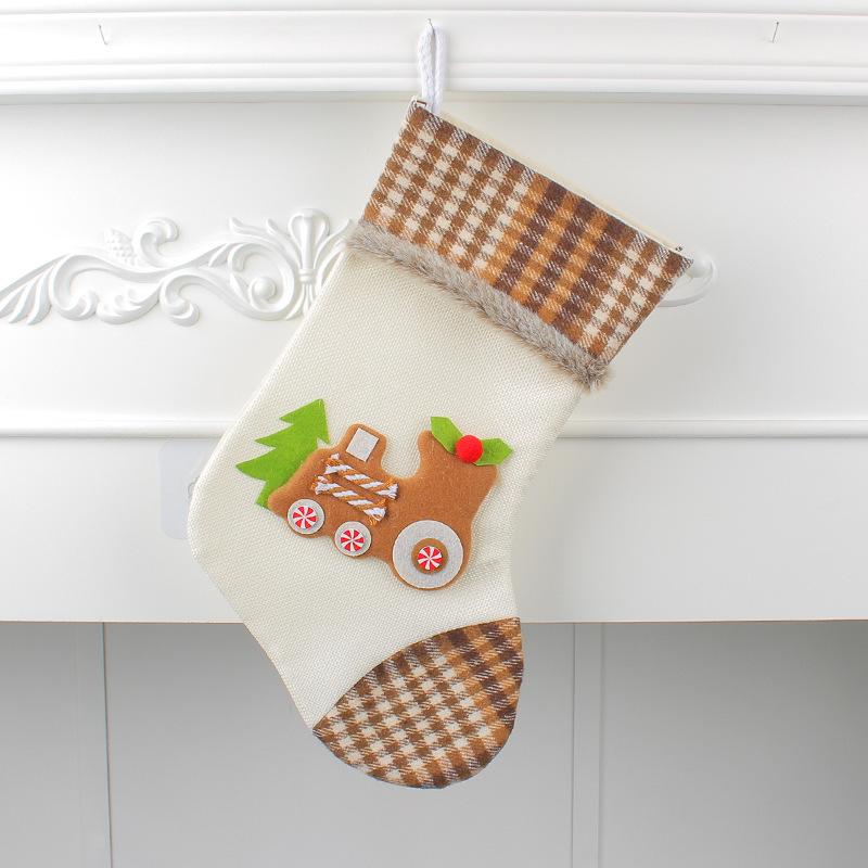 

Christmas Candy Bag Cute Locomotive Christmas Stockings Christmas Tree Gift Bag Holiday Decorations