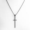 Collier Pendentif Épée Noire Aiguë Exquise Gothique pour Femmes Hommes Punk Fête d'Halloween Accessoires Bijoux Vampire Cadeaux