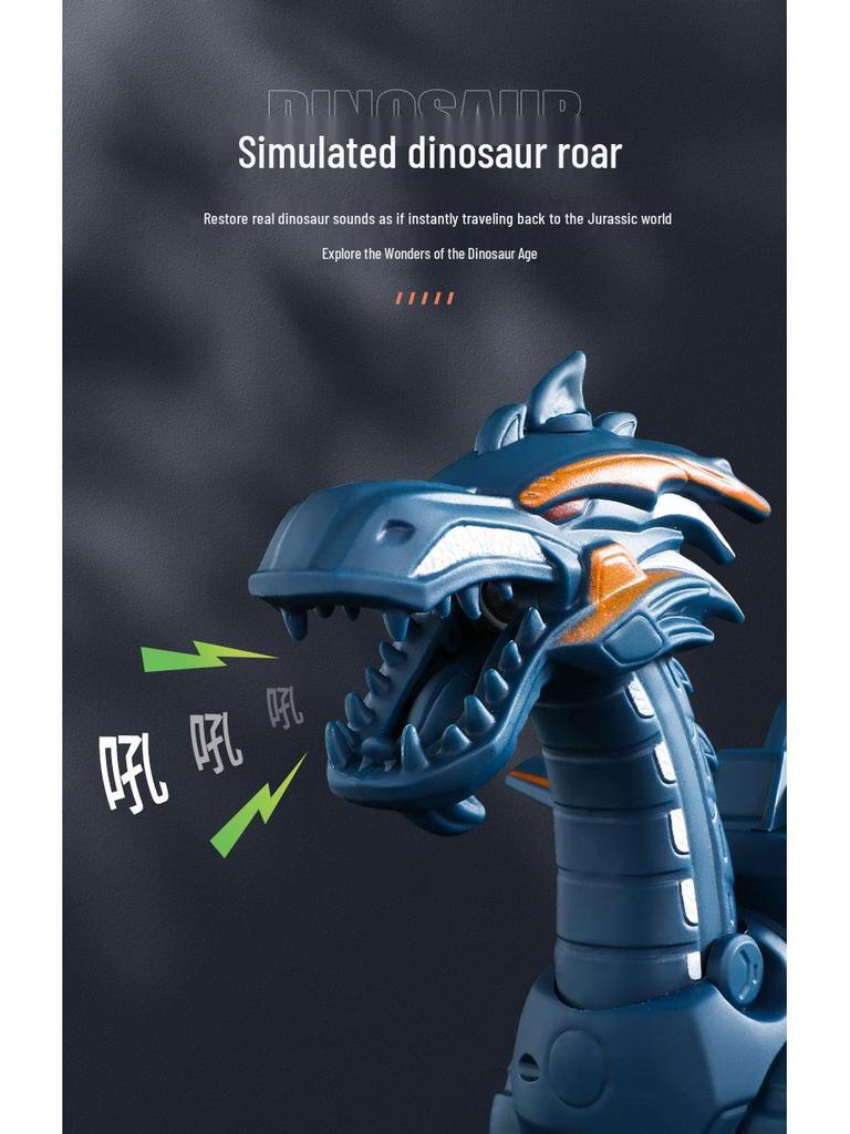 Tyrannosaurus Rex Electric Toy: Walking, Fire-Breathing Dinosaur Robot for Kids Aged 3-6