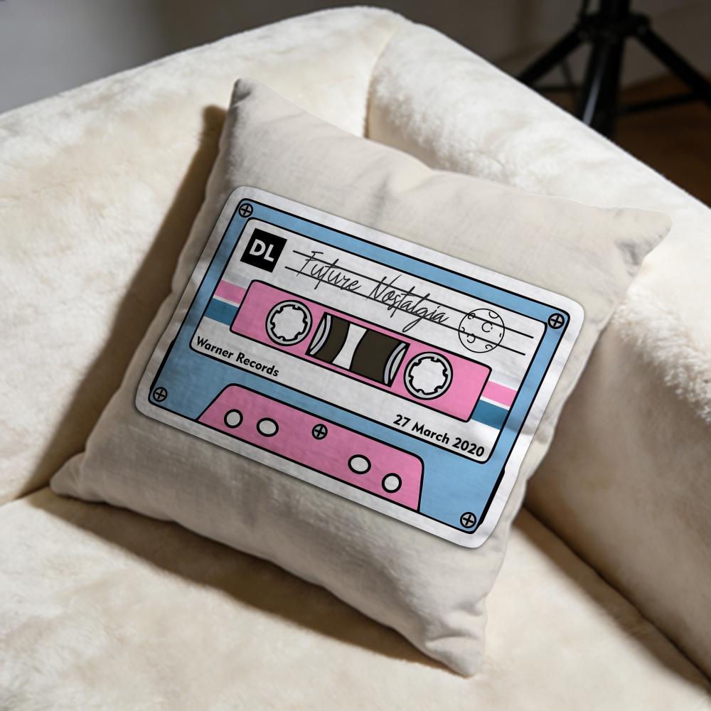 Music Tape Cushion Cover Soft Decorative Pillow Case Suitable for Bedroom Sofa Car Travel Use