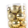 24Pcs Christmas Ball Ornaments Crafts DIY Hanging Balls Decorative Christmas Baubles for Holiday Home Festivals New Year Wedding
