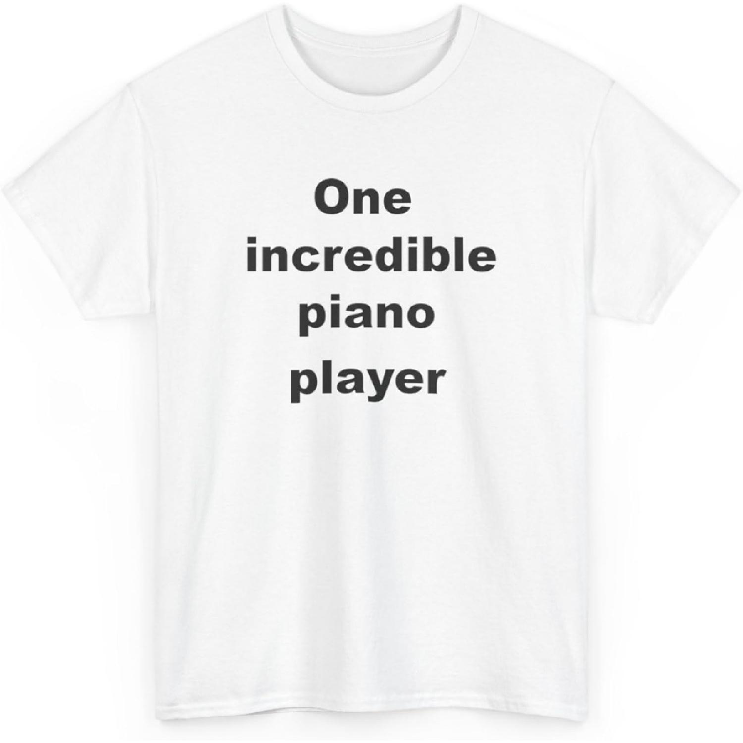 

Unisex Cotton Piano Shirt, Gifts for Pianists, Piano Lovers, and Keyboard Players_ XXXXXL білий
