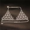 Sexy body chain, chest chain, fashionable luxury, heart-shaped rhinestone, lingerie set, nightclub clothing