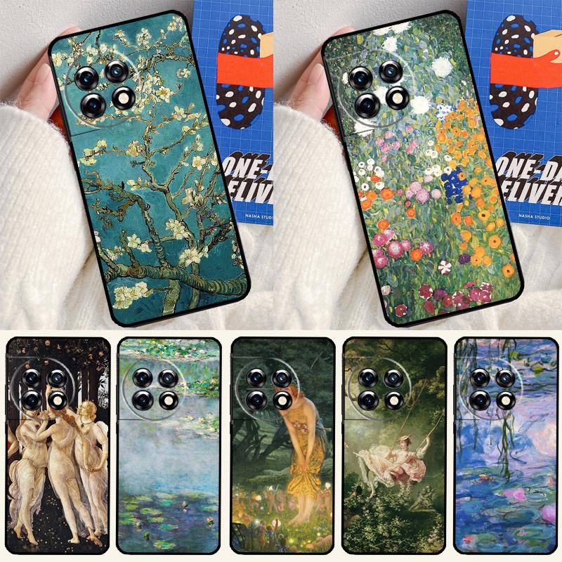 Oil Painting Art For OnePlus 13 13R 12 12R 11 9 10 Pro 8T 9RT 10T 10R N20 N30 Nord CE 2 3 4 Lite Phone Case