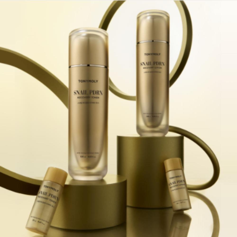 TONYMOLY Snail PDRN Recovery Skin Care Set - Advanced Skin Regeneration & Strengthening Duo (Toner & Emulsion)