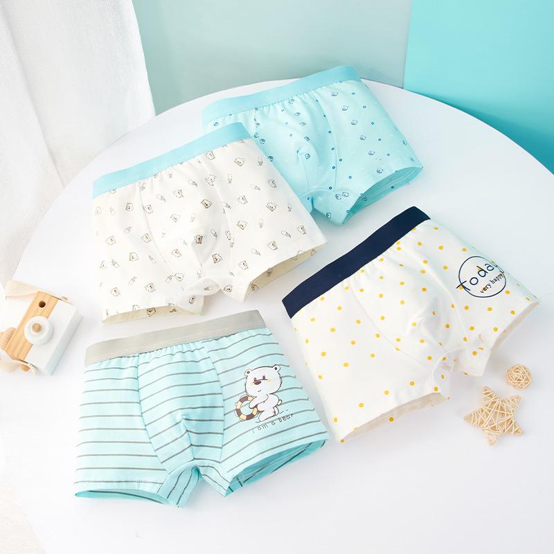 

Дышащие боксеры для мальчиков: Удобное нижнее белье для детей и подростков L: Height 105-115 cm, Weight 28-38 jin