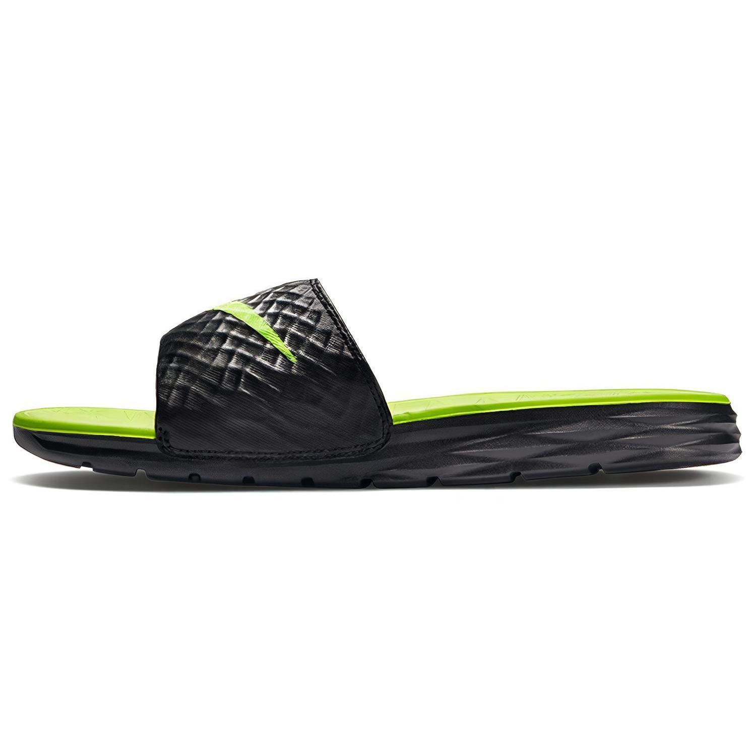 Nike Benassi Solarsoft Black Volt Men s 705474-070 EU 44
