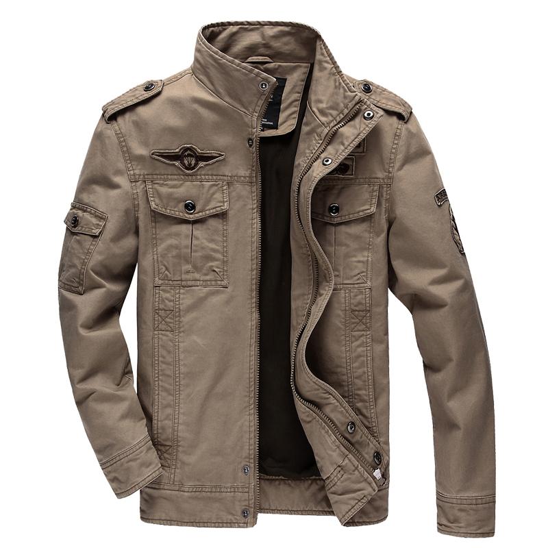 New  Casual Army Military Jacket Men Plus Size M-6XL Jaqueta Masculina Air Force One Spring & Autumn Cargo Mens Jackets Coat