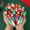5-20Pcs Christmas Themed Pens Mini 4 Colors Ballpoint Pen Kids Christmas New Year Gifts Birthday Party Favors School Rewards