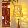 Rabbit Mid-Autumn Wooden Lantern Glowing Chinese Style Portable Flower Lantern Handmade Glowing Lanterns Luminous Lantern Gifts