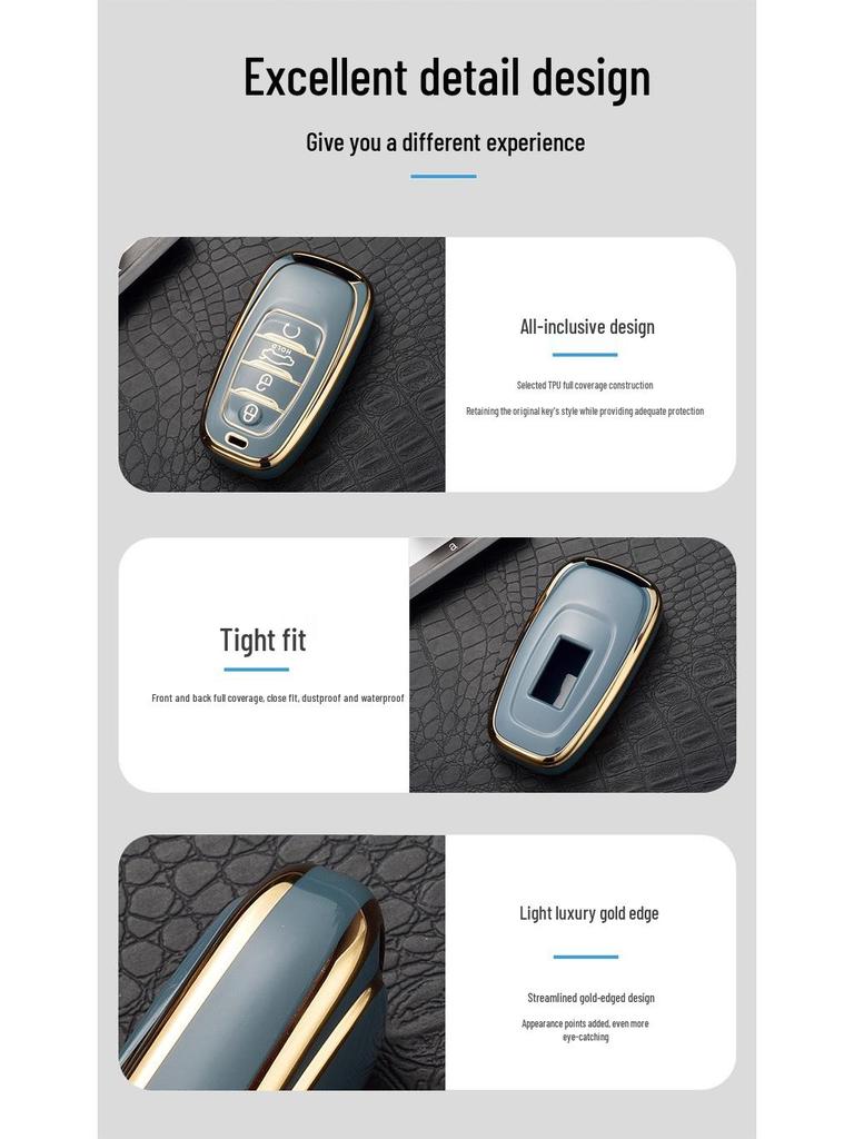 High-end Hongqi Key Case: Full Wrap, Anti-Drop, Personalized Protection for H5/EHS9 Cars