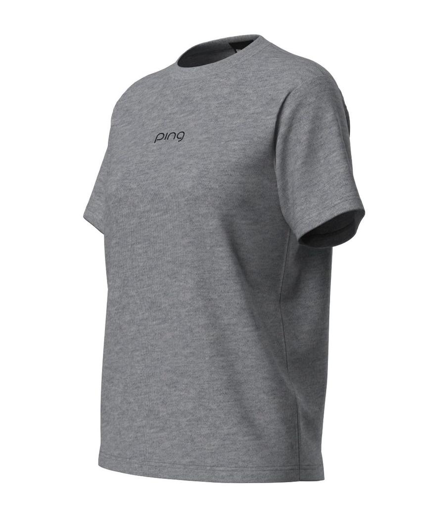 Ping Apparel Women's Short Sleeve Printed T-Shirt (Suitable for Golf) / 622-4264800 020_Gray, Medium