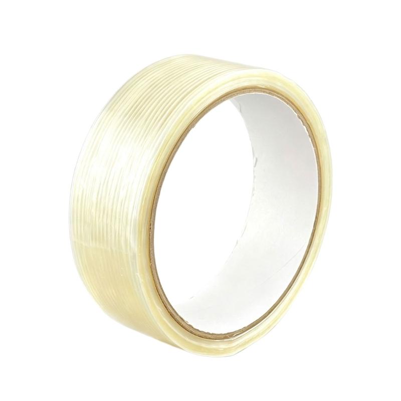 Reinforced Carton Sealing Tape Roll, Clear Glass Fiber Strapping Tape for Moving Use and Warehouse Shipping Daily Tasks
