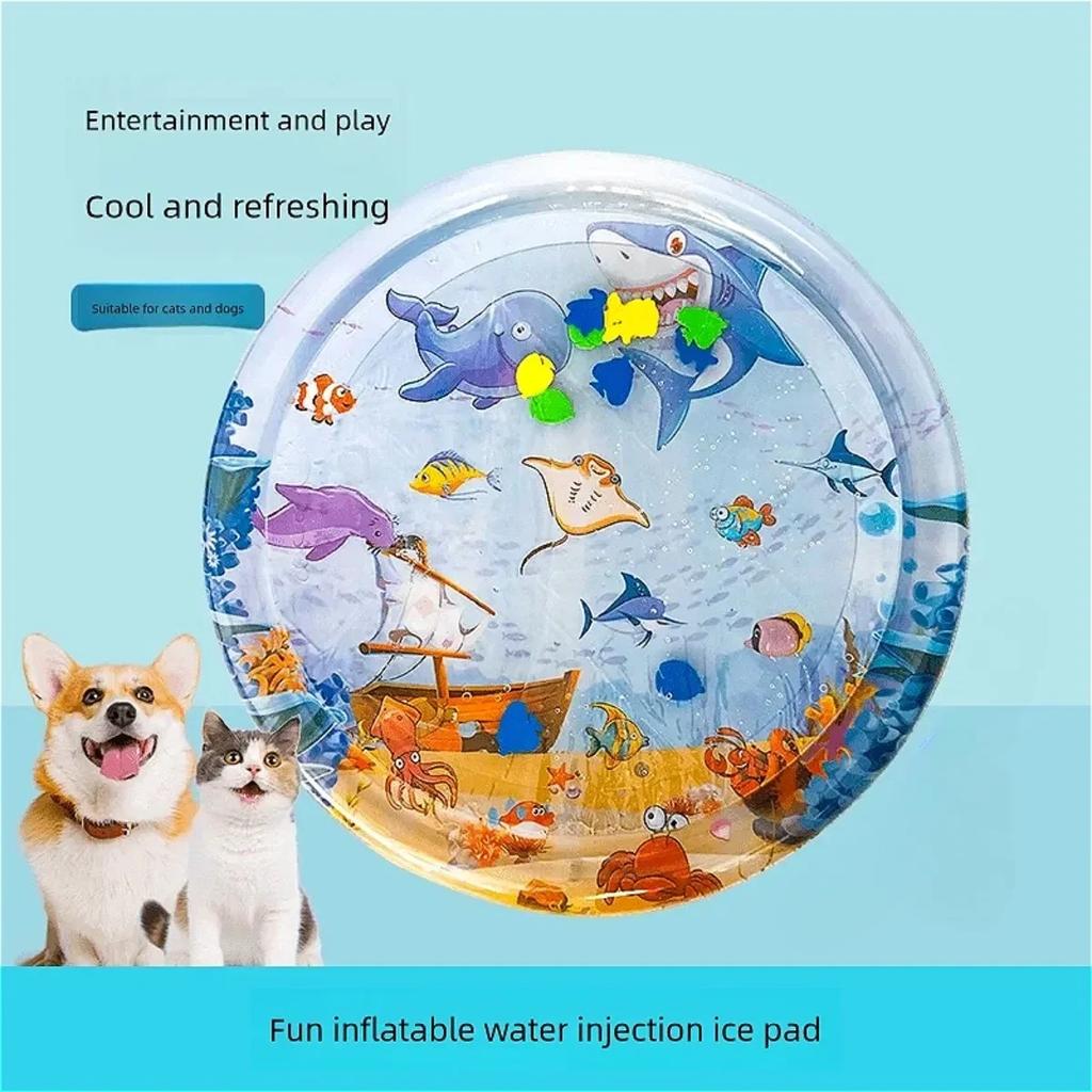 Summer Pet Cooling Pad Thickened Breathable Durable Tear Proof Water Sensory Play Mat Dogs Cats Cooling Supplies Pet Accessories