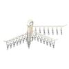 Rotating Multi-Clip Clothes Hanger for Socks & Underwear - No-Punching Design